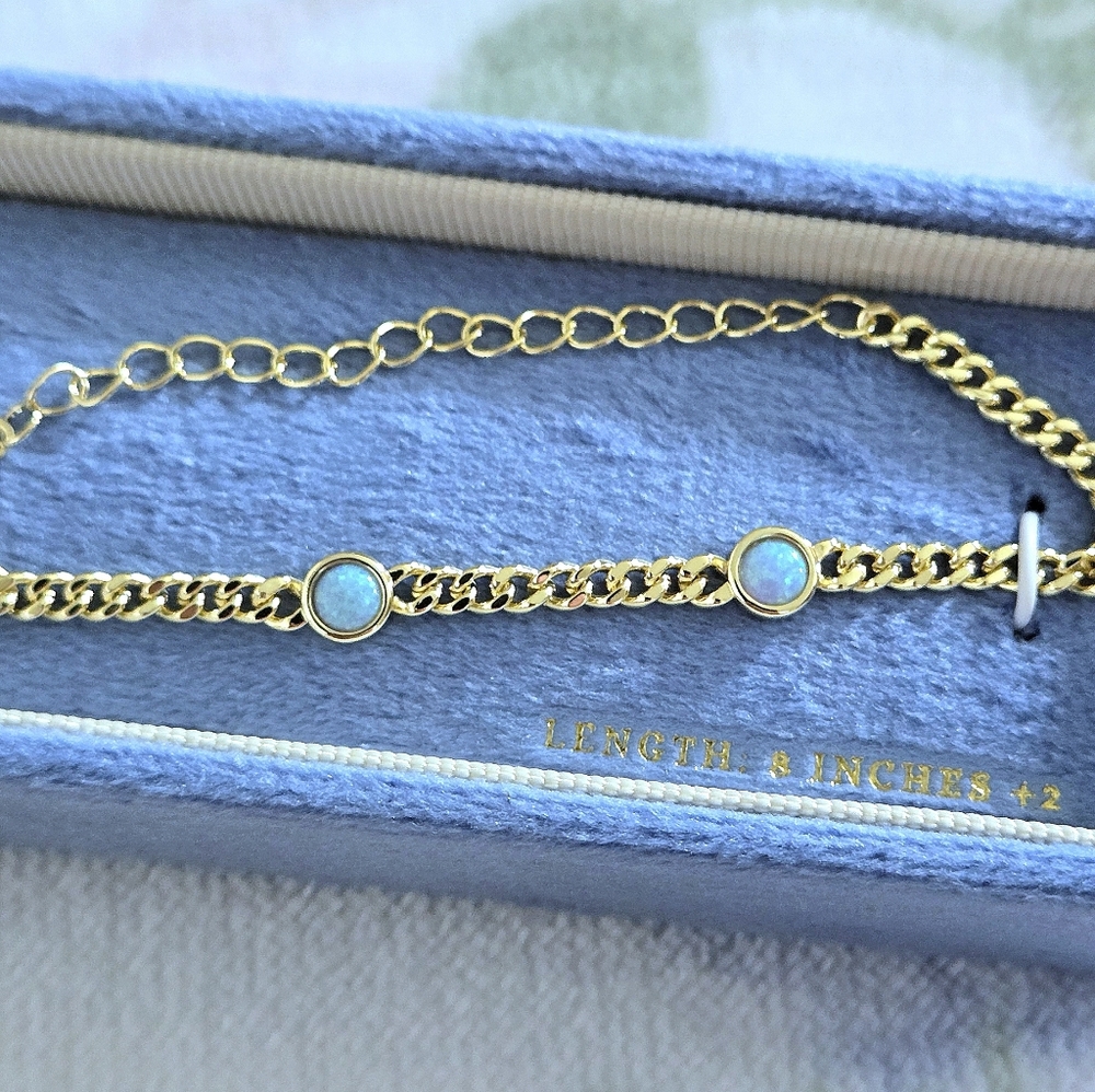 Neo Relique Light Blue🩵 Kyocera Opal Anklet🦶 - NIB - Picture 9 of 15